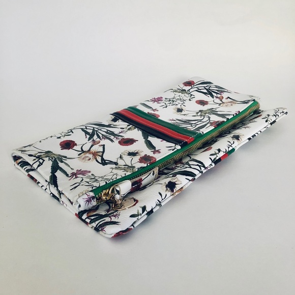 *rare* Floral Clare V. Foldover Leather Clutch - Picture 2 of 11